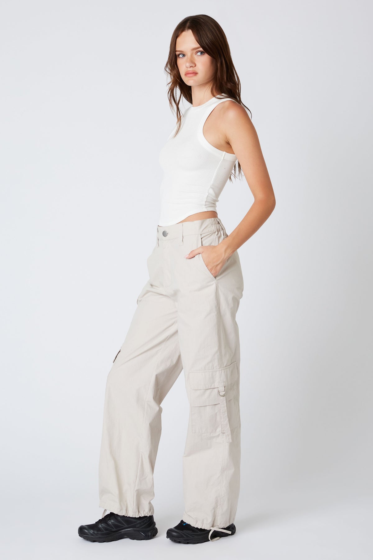 On Taupe Cargo Pants