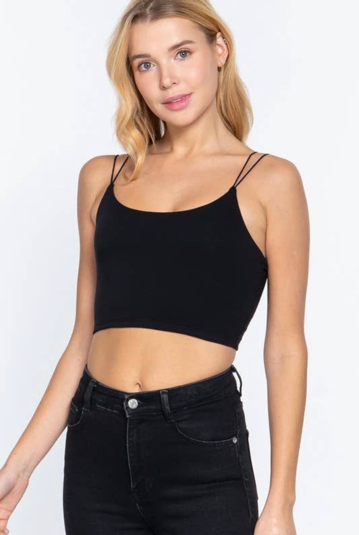 Two Ply Knit Crop Top